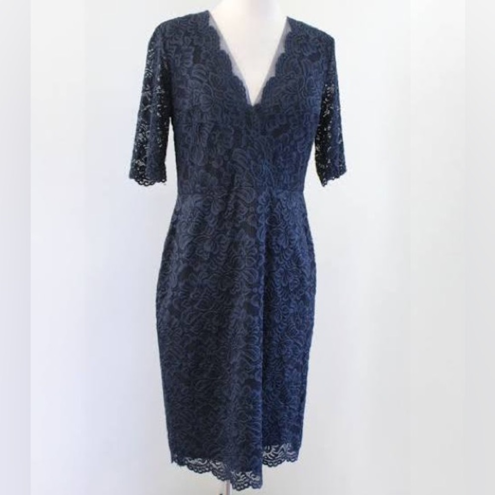 Navy blue lace dress